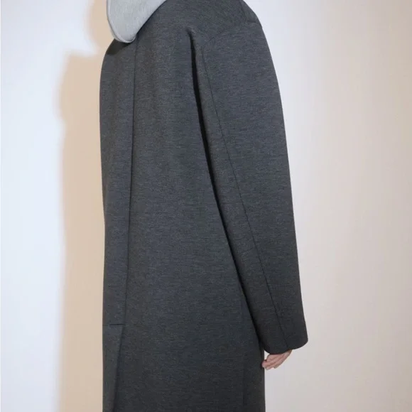 MANGO Combined Double Breasted Coat With Removable Hood - Picture 3 of 6